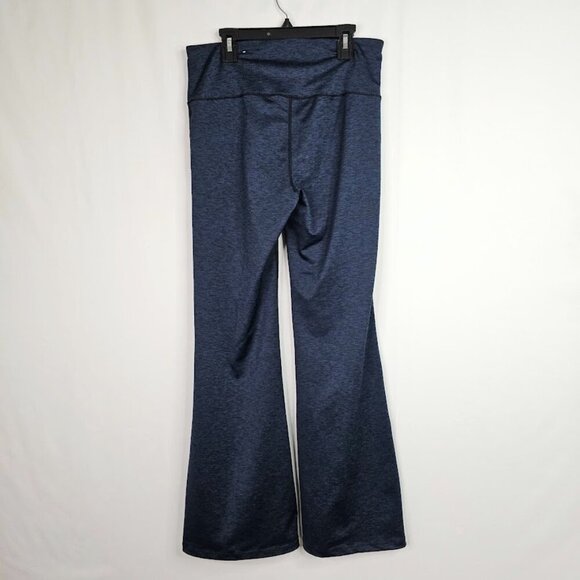TOMMY HILFIGER SPORT Yoga Pants High Rise Flared BLUE size M Athletic Athleisure - Picture 7 of 9